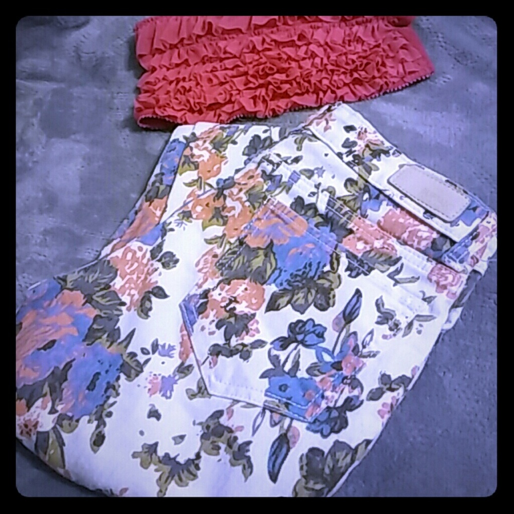 Buffalo David Bitton floral print skinny jeans